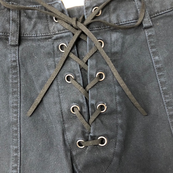 Forever 21 Black Denim Mini Skirt - Picture 2 of 4